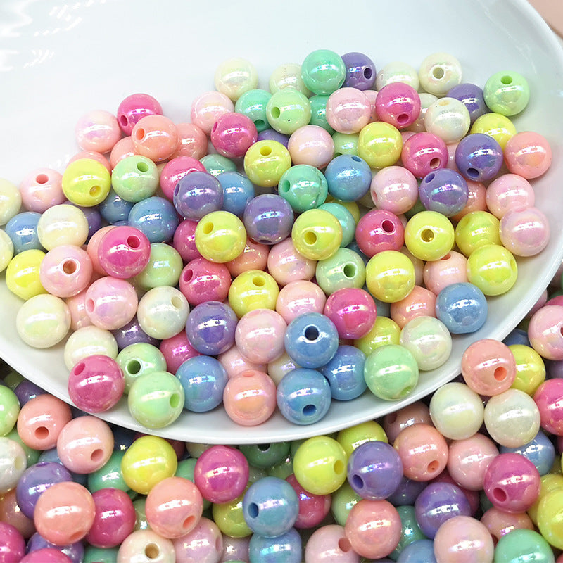 Wholesale 50PCS/PACK  Acrylic Round DIY Resin Beads